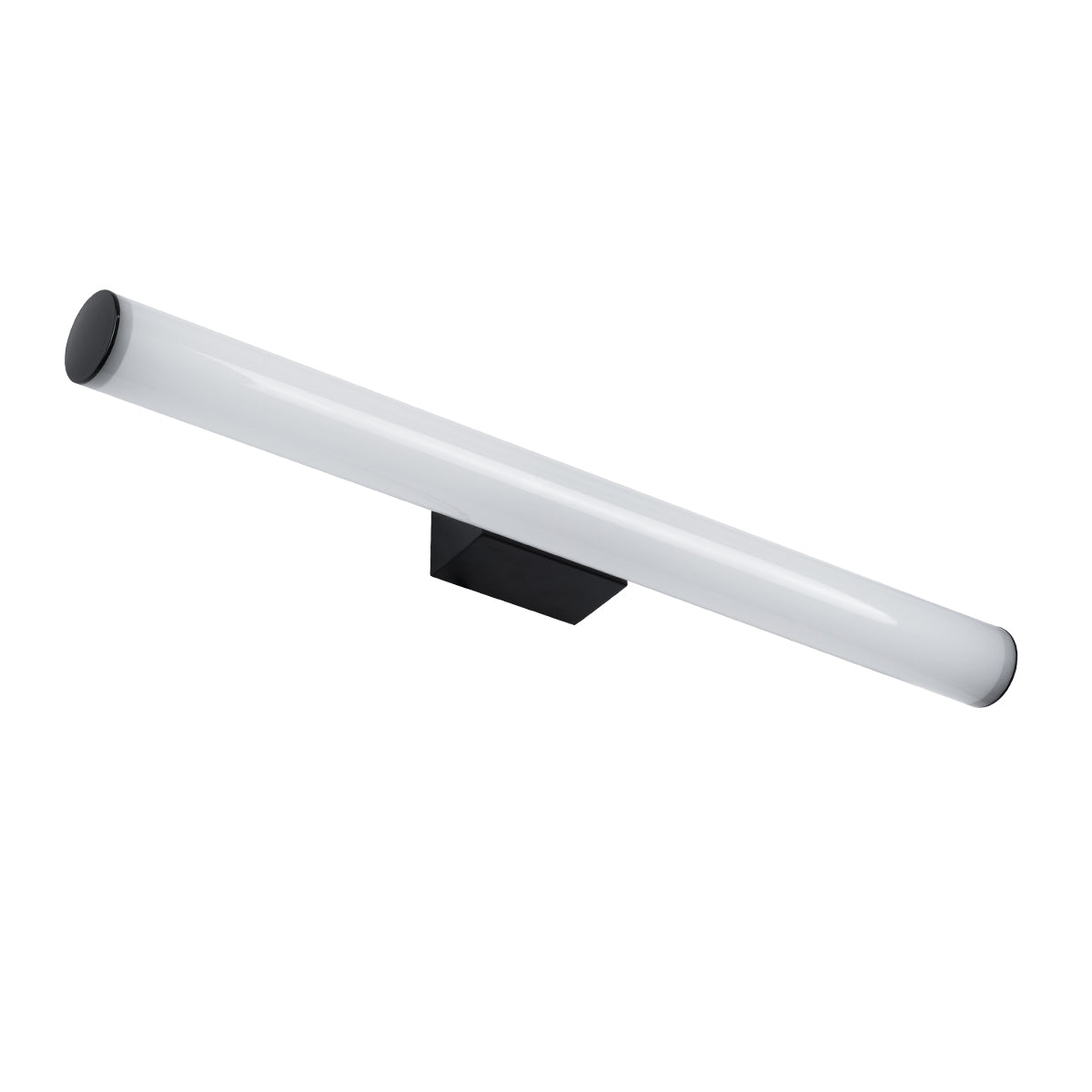 GLOBOSTAR® MABEL 60428 Μοντέρνο Φωτιστικό Τοίχου - Απλίκα Καθρέπτη Μπάνιου LED 12W 1400lm 240° AC 220-240V IP44 Φυσικό Λευκό 4500K - Lumileds SMD Chip & TÜV SÜD Driver - Μαύρο Ματ & Λευκό - Μ60 x Π10 x Υ5cm - 3 Χρόνια Εγγύηση - ledmania.gr
