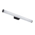 GLOBOSTAR® MABEL 60428 Μοντέρνο Φωτιστικό Τοίχου - Απλίκα Καθρέπτη Μπάνιου LED 12W 1400lm 240° AC 220-240V IP44 Φυσικό Λευκό 4500K - Lumileds SMD Chip & TÜV SÜD Driver - Μαύρο Ματ & Λευκό - Μ60 x Π10 x Υ5cm - 3 Χρόνια Εγγύηση - ledmania.gr