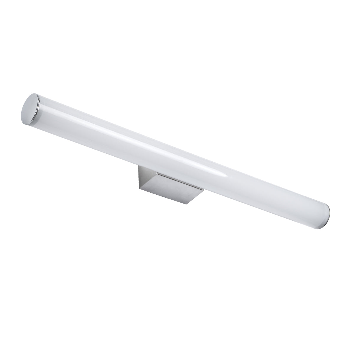GloboStar® MABEL 60430 Μοντέρνο Φωτιστικό Τοίχου - Απλίκα Καθρέπτη Μπάνιου - Πίνακα LED 12W 1400lm 270° AC 220-240V IP44 Μ60 x Π10 x Υ5cm - Φυσικό Λευκό 4500K - Χρώμιο Νίκελ - 3 Χρόνια Εγγύηση - ledmania.gr