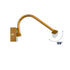 GLOBOSTAR® MIRA 60435 Μοντέρνο Φωτιστικό Τοίχου - Απλίκα Καθρέπτη Μπάνιου LED 12W 1400lm 120° AC 220-240V IP44 Φυσικό Λευκό 4500K - Lumileds SMD Chip & TÜV SÜD Driver - Χάλκινο - Μ60 x Π20 x Υ13cm - 3 Χρόνια Εγγύηση - ledmania.gr