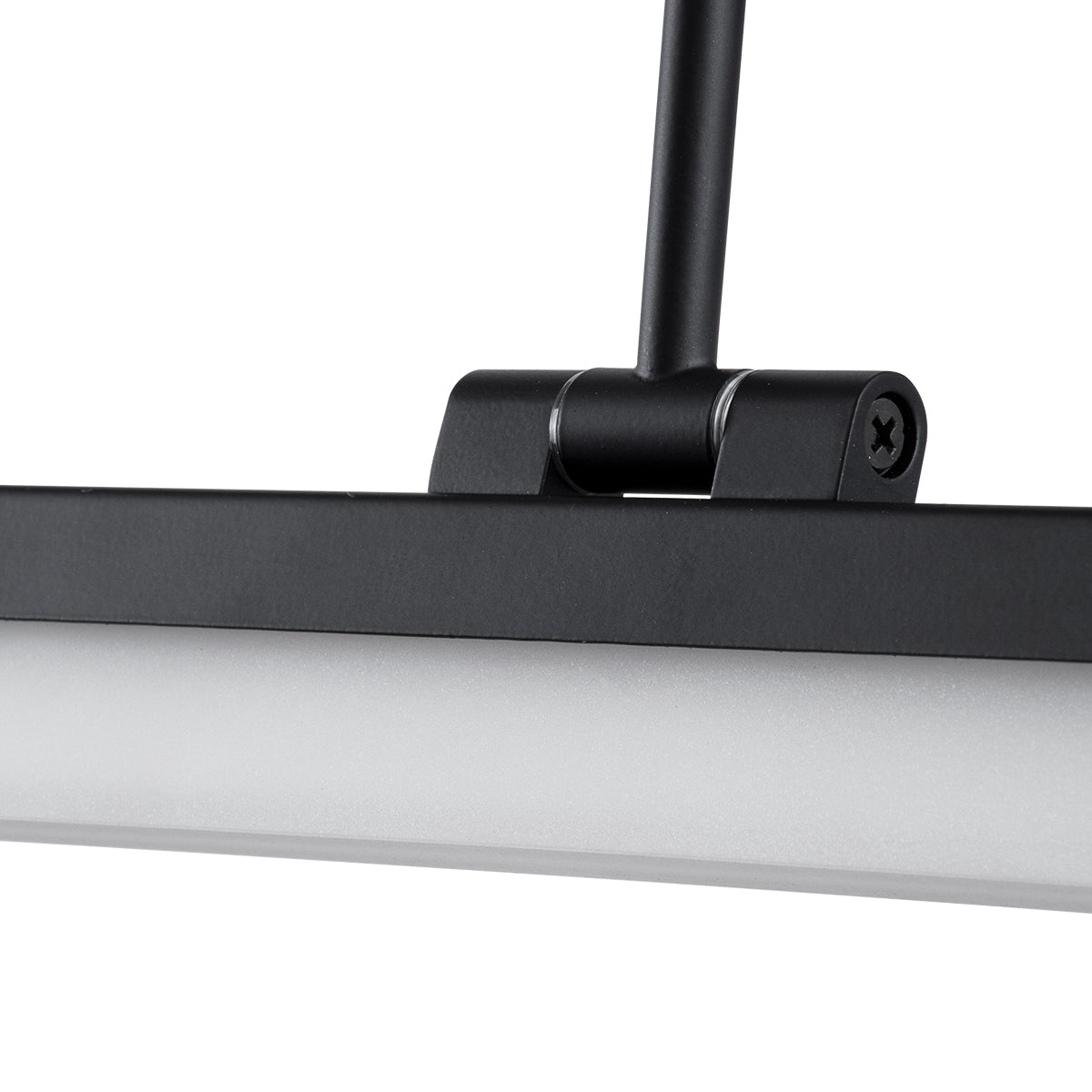 GLOBOSTAR® MARA 60446 Μοντέρνο Φωτιστικό Τοίχου - Απλίκα Καθρέπτη Μπάνιου LED 12W 1400lm 120° AC 220-240V IP20 Φυσικό Λευκό 4500K - Lumileds SMD Chip & TÜV SÜD Driver - Μαύρο Ματ - Μ60 x Π15 x Υ13cm - 3 Χρόνια Εγγύηση