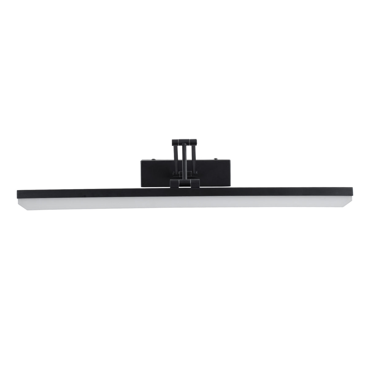 GLOBOSTAR® MARA 60446 Μοντέρνο Φωτιστικό Τοίχου - Απλίκα Καθρέπτη Μπάνιου LED 12W 1400lm 120° AC 220-240V IP20 Φυσικό Λευκό 4500K - Lumileds SMD Chip & TÜV SÜD Driver - Μαύρο Ματ - Μ60 x Π15 x Υ13cm - 3 Χρόνια Εγγύηση
