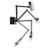 GLOBOSTAR® MARA 60446 Μοντέρνο Φωτιστικό Τοίχου - Απλίκα Καθρέπτη Μπάνιου LED 12W 1400lm 120° AC 220-240V IP20 Φυσικό Λευκό 4500K - Lumileds SMD Chip & TÜV SÜD Driver - Μαύρο Ματ - Μ60 x Π15 x Υ13cm - 3 Χρόνια Εγγύηση