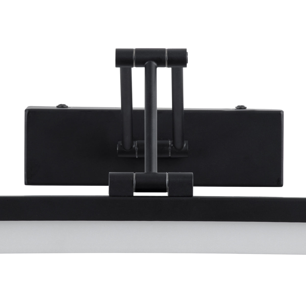 GLOBOSTAR® MARA 60446 Μοντέρνο Φωτιστικό Τοίχου - Απλίκα Καθρέπτη Μπάνιου LED 12W 1400lm 120° AC 220-240V IP20 Φυσικό Λευκό 4500K - Lumileds SMD Chip & TÜV SÜD Driver - Μαύρο Ματ - Μ60 x Π15 x Υ13cm - 3 Χρόνια Εγγύηση