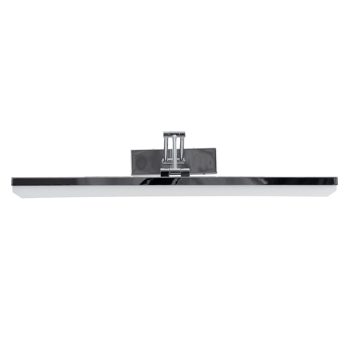 GLOBOSTAR® MARA 60447 Μοντέρνο Φωτιστικό Τοίχου - Απλίκα Καθρέπτη Μπάνιου LED 12W 1400lm 120° AC 220-240V IP20 Φυσικό Λευκό 4500K - Lumileds SMD Chip & TÜV SÜD Driver - Νίκελ Χρώμιο - Μ60 x Π15 x Υ13cm - 3 Χρόνια Εγγύηση