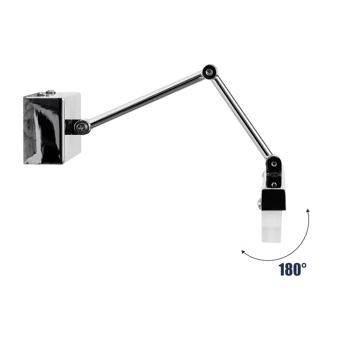 GLOBOSTAR® MARA 60447 Μοντέρνο Φωτιστικό Τοίχου - Απλίκα Καθρέπτη Μπάνιου LED 12W 1400lm 120° AC 220-240V IP20 Φυσικό Λευκό 4500K - Lumileds SMD Chip & TÜV SÜD Driver - Νίκελ Χρώμιο - Μ60 x Π15 x Υ13cm - 3 Χρόνια Εγγύηση
