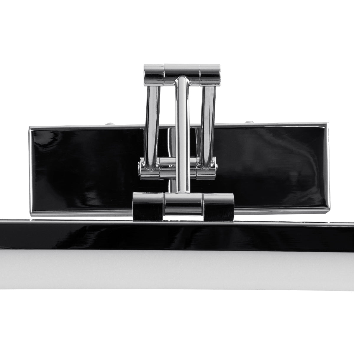 GLOBOSTAR® MARA 60447 Μοντέρνο Φωτιστικό Τοίχου - Απλίκα Καθρέπτη Μπάνιου LED 12W 1400lm 120° AC 220-240V IP20 Φυσικό Λευκό 4500K - Lumileds SMD Chip & TÜV SÜD Driver - Νίκελ Χρώμιο - Μ60 x Π15 x Υ13cm - 3 Χρόνια Εγγύηση