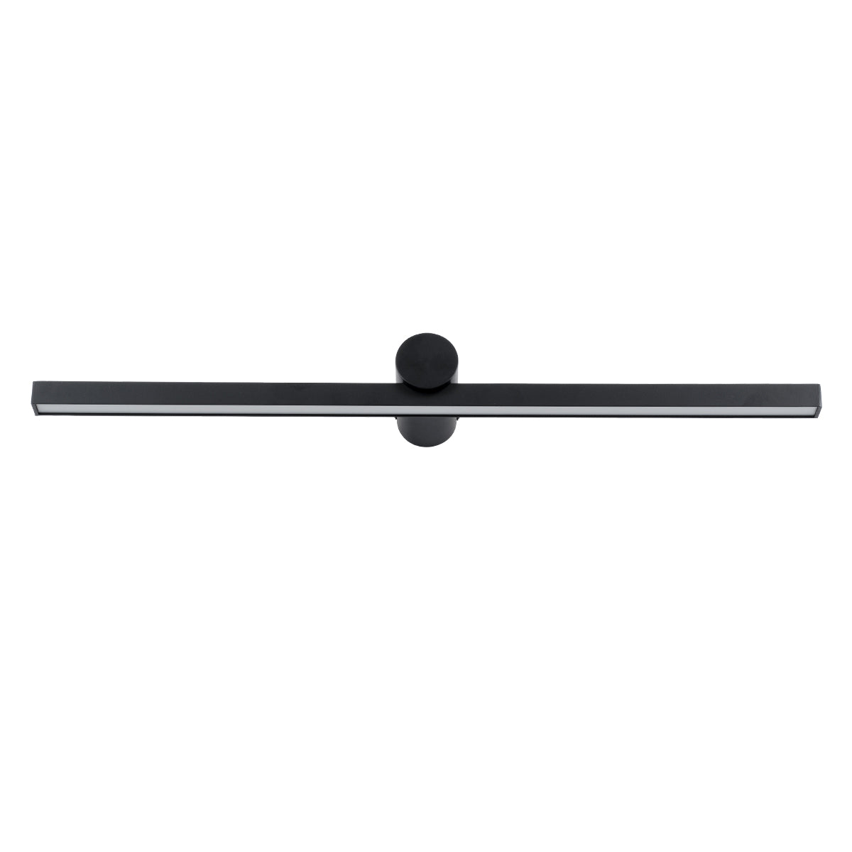 GloboStar® ROSA 60450 Μοντέρνο Φωτιστικό Τοίχου - Απλίκα Καθρέπτη Μπάνιου - Πίνακα LED 12W 1400lm 120° AC 220-240V IP44 Μ60 x Π15 x Υ7cm - Φυσικό Λευκό 4500K - Μαύρο - 3 Χρόνια Εγγύηση - ledmania.gr