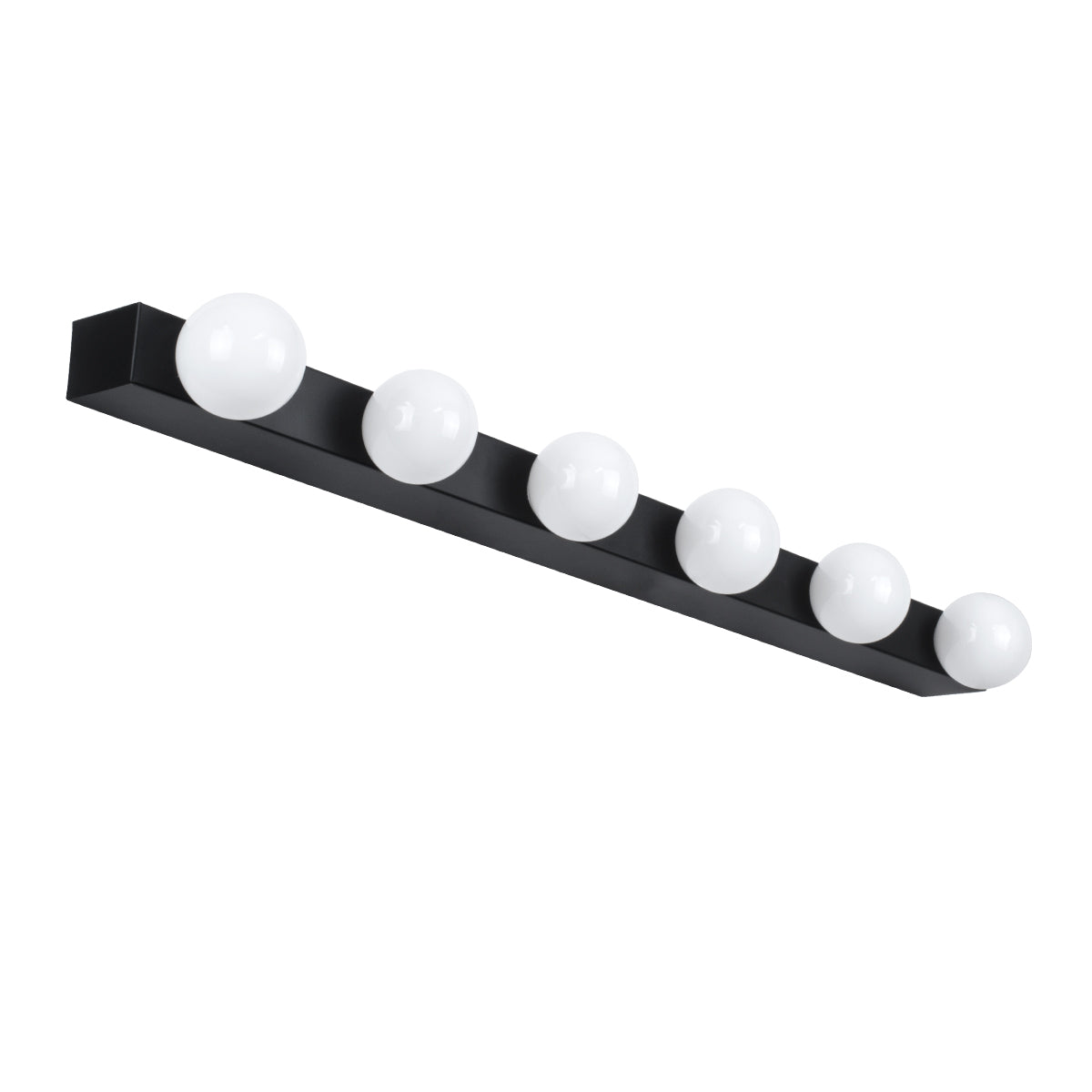GLOBOSTAR® BELLA 60452 Μοντέρνο Φωτιστικό Τοίχου - Απλίκα Καθρέπτη Μπάνιου LED 18W 2052lm 300° AC 220-240V IP44 Φυσικό Λευκό 4500K - Bridgelux COB Chip & TÜV SÜD Driver - Μαύρο Ματ & Λευκό - Μ70 x Π11 x Υ6cm - 3 Χρόνια Εγγύηση - ledmania.gr
