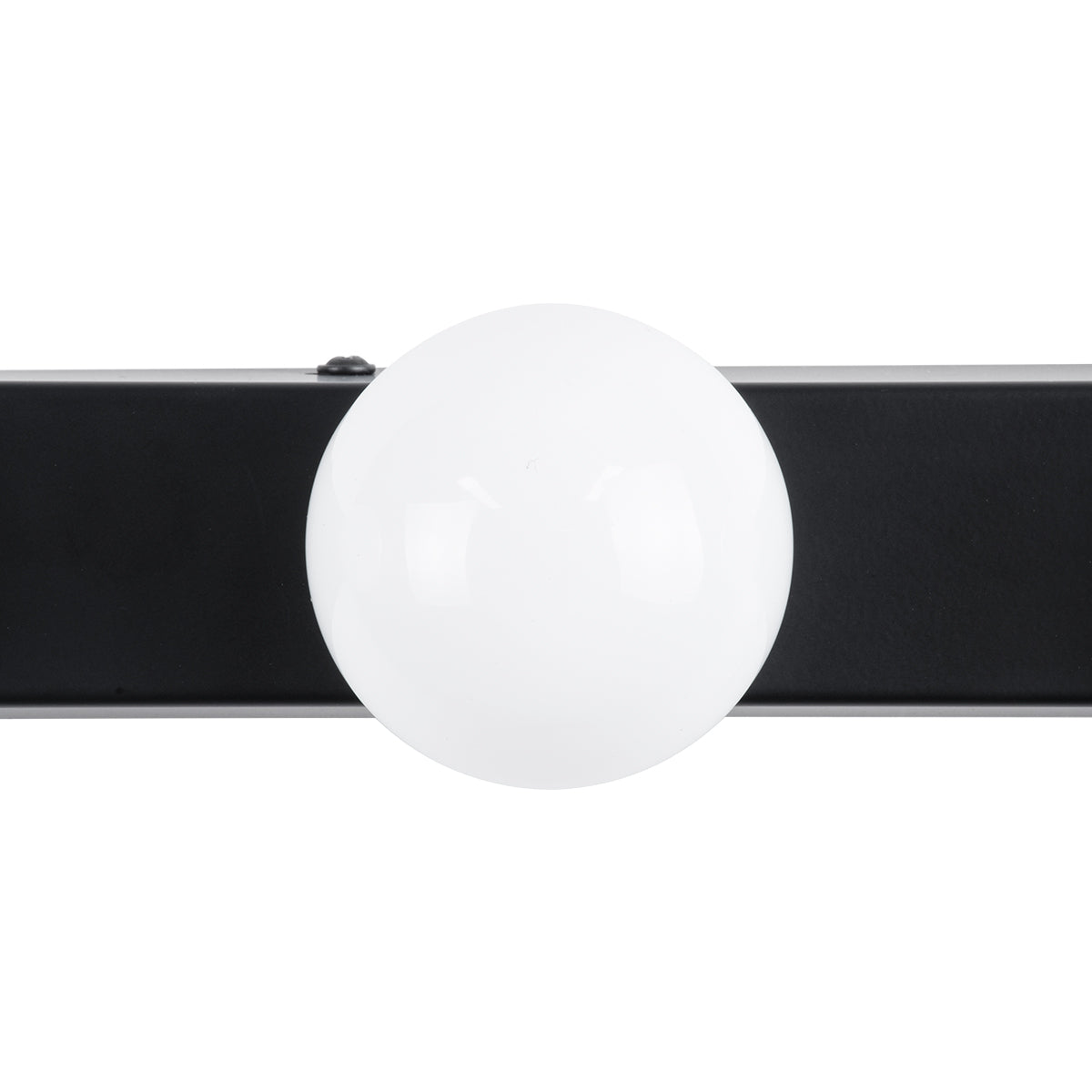 GLOBOSTAR® BELLA 60452 Μοντέρνο Φωτιστικό Τοίχου - Απλίκα Καθρέπτη Μπάνιου LED 18W 2052lm 300° AC 220-240V IP44 Φυσικό Λευκό 4500K - Bridgelux COB Chip & TÜV SÜD Driver - Μαύρο Ματ & Λευκό - Μ70 x Π11 x Υ6cm - 3 Χρόνια Εγγύηση - ledmania.gr