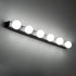 GLOBOSTAR® BELLA 60452 Μοντέρνο Φωτιστικό Τοίχου - Απλίκα Καθρέπτη Μπάνιου LED 18W 2052lm 300° AC 220-240V IP44 Φυσικό Λευκό 4500K - Bridgelux COB Chip & TÜV SÜD Driver - Μαύρο Ματ & Λευκό - Μ70 x Π11 x Υ6cm - 3 Χρόνια Εγγύηση - ledmania.gr