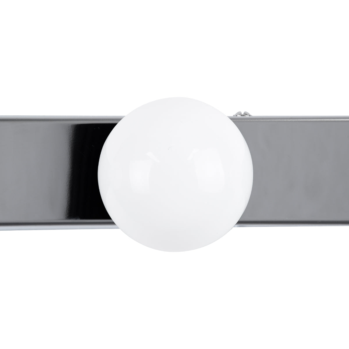 GLOBOSTAR® BELLA 60453 Μοντέρνο Φωτιστικό Τοίχου - Απλίκα Καθρέπτη Μπάνιου LED 18W 2052lm 300° AC 220-240V IP44 Φυσικό Λευκό 4500K - Bridgelux COB Chip & TÜV SÜD Driver - Ασημί & Λευκό - Μ70 x Π11 x Υ6cm - 3 Χρόνια Εγγύηση - ledmania.gr