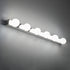 GLOBOSTAR® BELLA 60453 Μοντέρνο Φωτιστικό Τοίχου - Απλίκα Καθρέπτη Μπάνιου LED 18W 2052lm 300° AC 220-240V IP44 Φυσικό Λευκό 4500K - Bridgelux COB Chip & TÜV SÜD Driver - Ασημί & Λευκό - Μ70 x Π11 x Υ6cm - 3 Χρόνια Εγγύηση - ledmania.gr