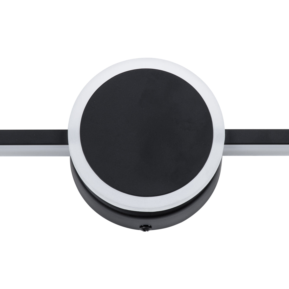 GloboStar® OPAL 60454 Μοντέρνο Φωτιστικό Τοίχου - Απλίκα Καθρέπτη Μπάνιου - Πίνακα LED 14W 1600lm 180° AC 220-240V IP44 Μ60 x Π6 x Υ10cm - Φυσικό Λευκό 4500K - Μαύρο - 3 Χρόνια Εγγύηση - ledmania.gr