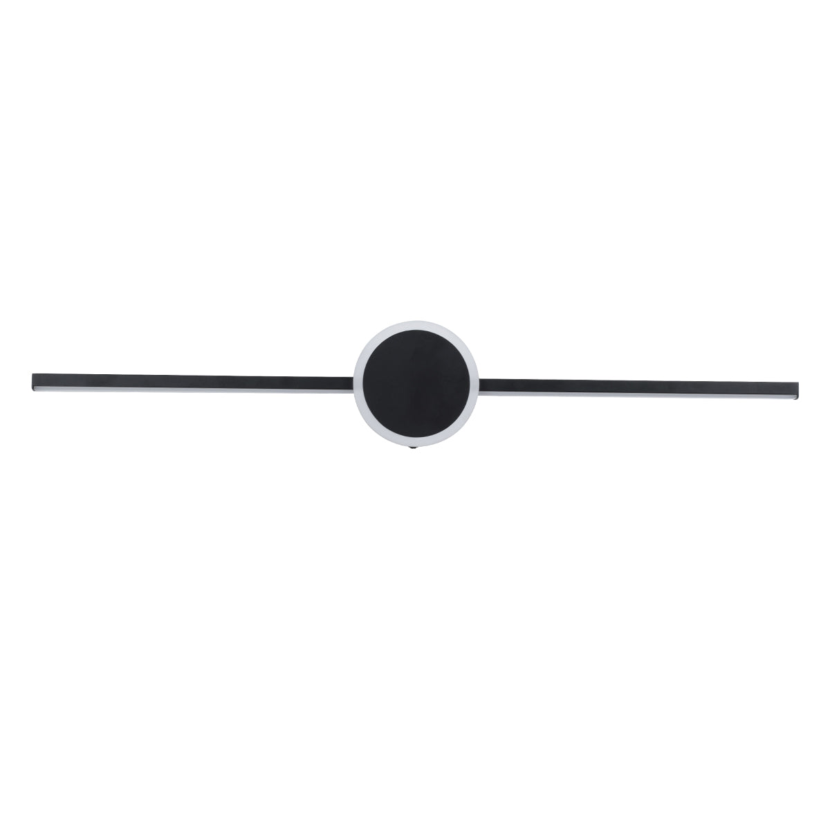 GloboStar® OPAL 60454 Μοντέρνο Φωτιστικό Τοίχου - Απλίκα Καθρέπτη Μπάνιου - Πίνακα LED 14W 1600lm 180° AC 220-240V IP44 Μ60 x Π6 x Υ10cm - Φυσικό Λευκό 4500K - Μαύρο - 3 Χρόνια Εγγύηση - ledmania.gr