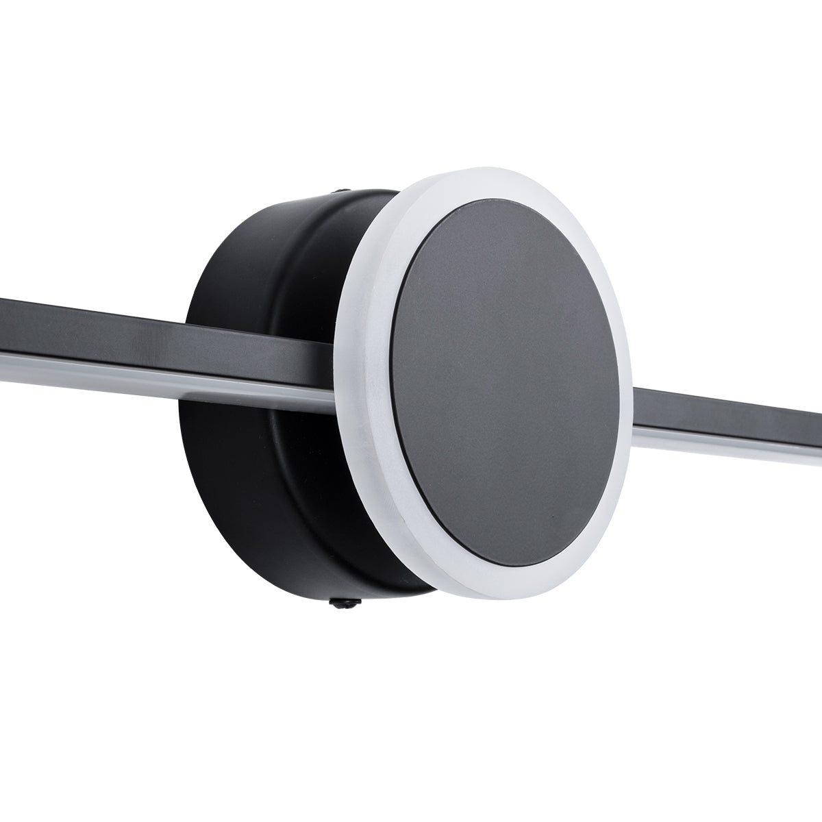 GloboStar® OPAL 60454 Μοντέρνο Φωτιστικό Τοίχου - Απλίκα Καθρέπτη Μπάνιου - Πίνακα LED 14W 1600lm 180° AC 220-240V IP44 Μ60 x Π6 x Υ10cm - Φυσικό Λευκό 4500K - Μαύρο - 3 Χρόνια Εγγύηση - ledmania.gr
