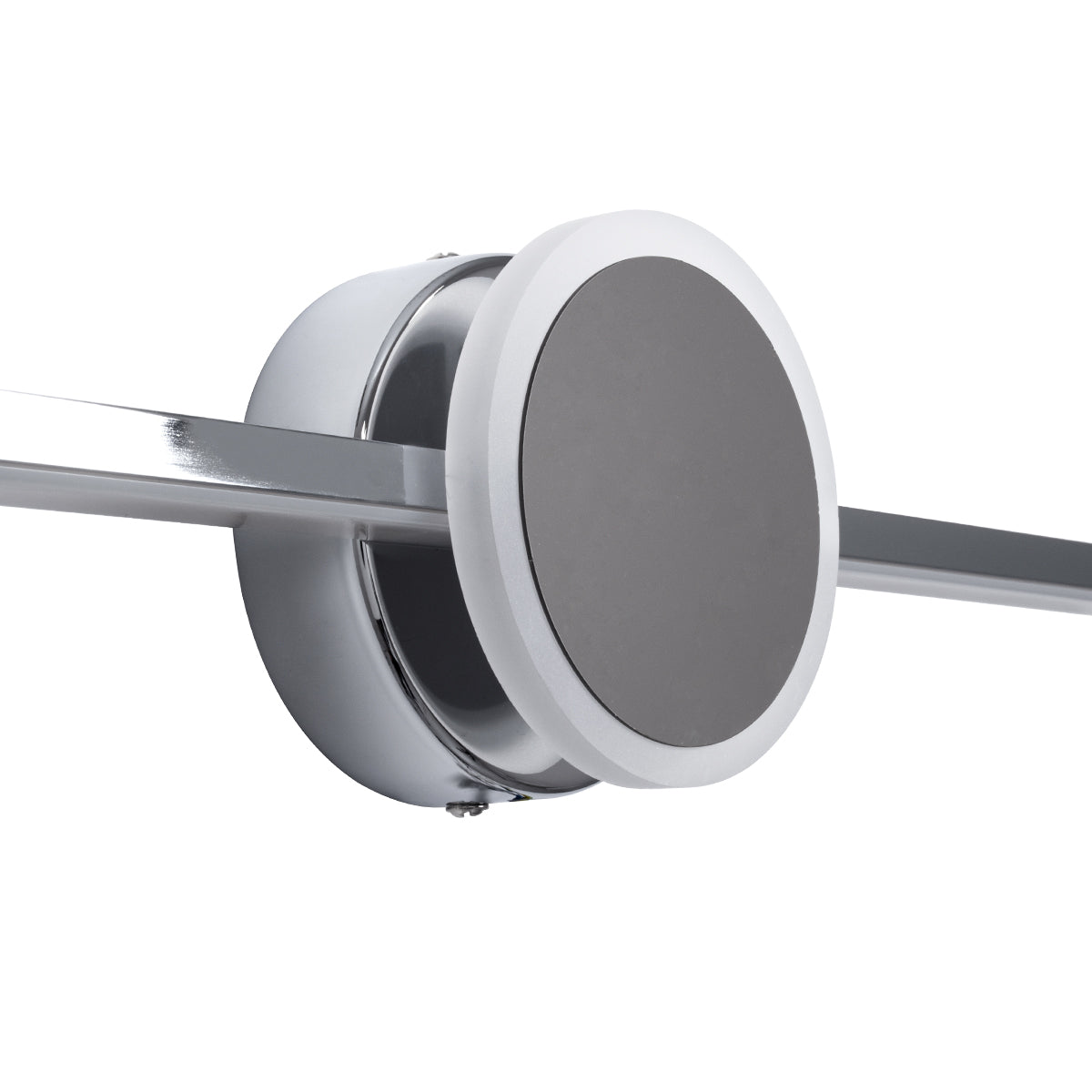 GLOBOSTAR® OPAL 60455 Μοντέρνο Φωτιστικό Τοίχου - Απλίκα Καθρέπτη Μπάνιου LED 14W 1600lm 180° AC 220-240V IP44 Φυσικό Λευκό 4500K - Lumileds SMD Chip & TÜV SÜD Driver - Νίκελ Χρώμιο - Μ60 x Π6 x Υ10cm - 3 Χρόνια Εγγύηση - ledmania.gr