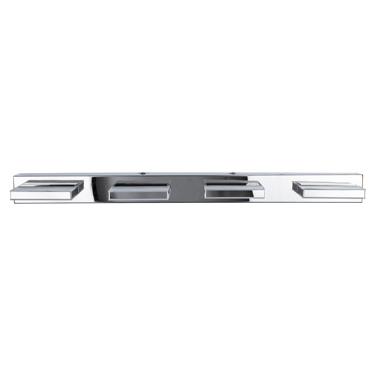 GLOBOSTAR® KARLA 60456 Μοντέρνο Φωτιστικό Τοίχου - Απλίκα Καθρέπτη Μπάνιου LED 14W 1600lm 180° AC 220-240V IP44 Φυσικό Λευκό 4500K - Lumileds SMD Chip & TÜV SÜD Driver - Νίκελ Χρώμιο - Μ60 x Π9 x Υ5cm - 3 Χρόνια Εγγύηση - ledmania.gr