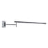 GloboStar® FRIDA 60458 Μοντέρνο Φωτιστικό Τοίχου - Απλίκα Καθρέπτη Μπάνιου - Πίνακα LED 12W 1400lm 120° AC 220-240V IP44 Μ51 x Π9 έως Π68(Ρυθμιζόμενο) x Υ10cm - Φυσικό Λευκό 4500K - Χρώμιο Νίκελ - 3 Χρόνια Εγγύηση - ledmania.gr
