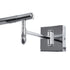 GloboStar® FRIDA 60458 Μοντέρνο Φωτιστικό Τοίχου - Απλίκα Καθρέπτη Μπάνιου - Πίνακα LED 12W 1400lm 120° AC 220-240V IP44 Μ51 x Π9 έως Π68(Ρυθμιζόμενο) x Υ10cm - Φυσικό Λευκό 4500K - Χρώμιο Νίκελ - 3 Χρόνια Εγγύηση - ledmania.gr