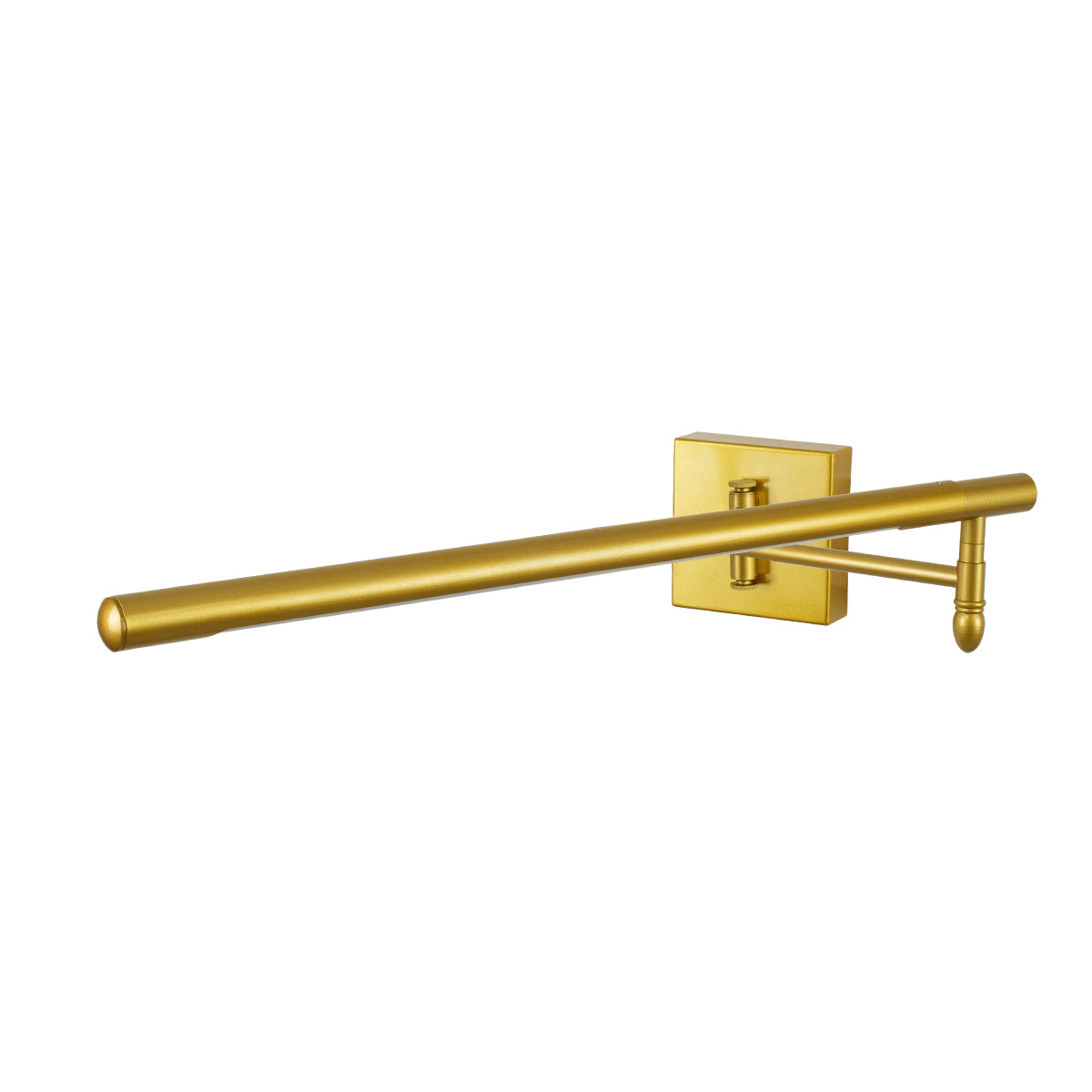 GloboStar® FRIDA 60459 Μοντέρνο Φωτιστικό Τοίχου - Απλίκα Καθρέπτη Μπάνιου - Πίνακα LED 12W 1400lm 120° AC 220-240V IP44 Μ51 x Π9 έως Π68(Ρυθμιζόμενο) x Υ10cm - Φυσικό Λευκό 4500K - Χρυσό - 3 Χρόνια Εγγύηση - ledmania.gr