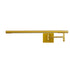 GloboStar® FRIDA 60459 Μοντέρνο Φωτιστικό Τοίχου - Απλίκα Καθρέπτη Μπάνιου - Πίνακα LED 12W 1400lm 120° AC 220-240V IP44 Μ51 x Π9 έως Π68(Ρυθμιζόμενο) x Υ10cm - Φυσικό Λευκό 4500K - Χρυσό - 3 Χρόνια Εγγύηση - ledmania.gr