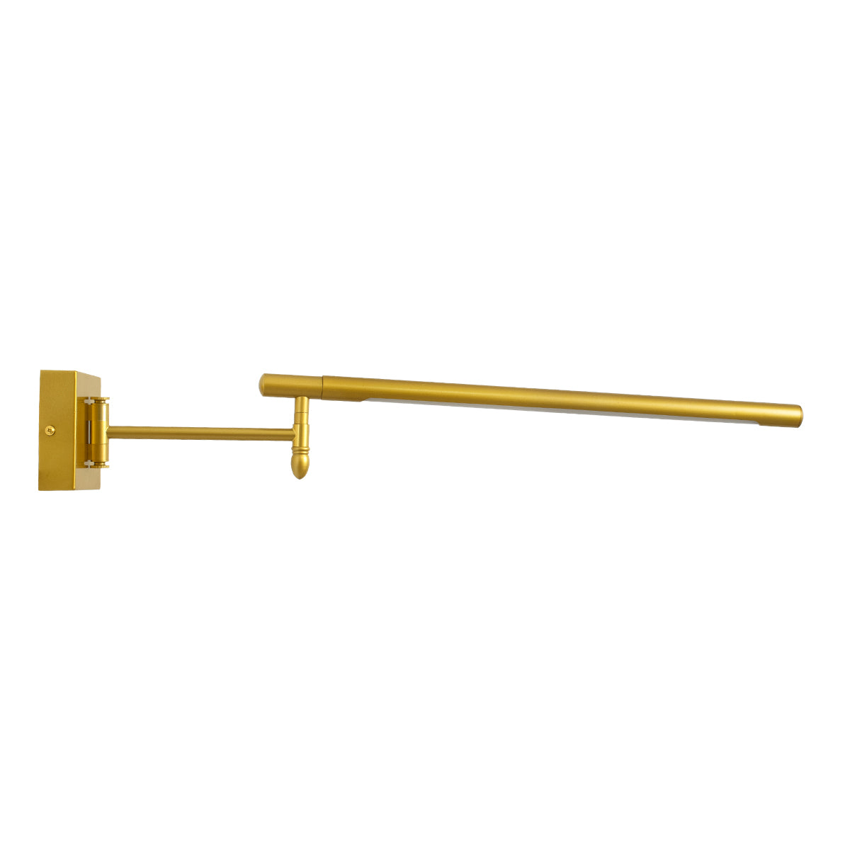 GloboStar® FRIDA 60459 Μοντέρνο Φωτιστικό Τοίχου - Απλίκα Καθρέπτη Μπάνιου - Πίνακα LED 12W 1400lm 120° AC 220-240V IP44 Μ51 x Π9 έως Π68(Ρυθμιζόμενο) x Υ10cm - Φυσικό Λευκό 4500K - Χρυσό - 3 Χρόνια Εγγύηση - ledmania.gr