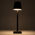 GloboStar® NEGA 60473 Μοντέρνο Επιτραπέζιο Φωτιστικό Πορτατίφ LED 2.2W 154lm 360° DC 5V Επαναφορτιζόμενο με Μπαταρία Li-ion 4000mAh - Διακόπτη Αφής - Θερμό Λευκό 2700K - Dimmable - D10 x H39cm - Μαύρο - 2 Years Warranty - ledmania.gr