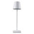 GloboStar® NEGA 60474 Μοντέρνο Επιτραπέζιο Φωτιστικό Πορτατίφ LED 2.2W 154lm 360° DC 5V Επαναφορτιζόμενο με Μπαταρία Li-ion 4000mAh - Διακόπτη Αφής - Θερμό Λευκό 2700K - Dimmable - D10 x H39cm - Λευκό - 2 Years Warranty - ledmania.gr