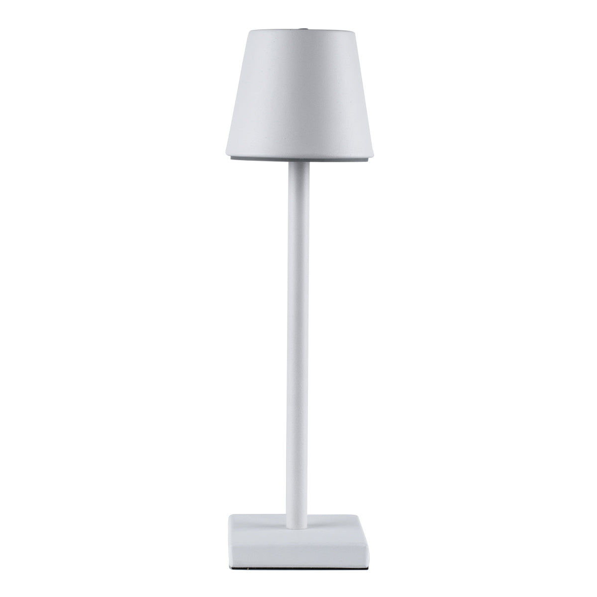 GloboStar® NEGA 60474 Μοντέρνο Επιτραπέζιο Φωτιστικό Πορτατίφ LED 2.2W 154lm 360° DC 5V Επαναφορτιζόμενο με Μπαταρία Li-ion 4000mAh - Διακόπτη Αφής - Θερμό Λευκό 2700K - Dimmable - D10 x H39cm - Λευκό - 2 Years Warranty - ledmania.gr