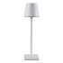 GloboStar® NEGA 60474 Μοντέρνο Επιτραπέζιο Φωτιστικό Πορτατίφ LED 2.2W 154lm 360° DC 5V Επαναφορτιζόμενο με Μπαταρία Li-ion 4000mAh - Διακόπτη Αφής - Θερμό Λευκό 2700K - Dimmable - D10 x H39cm - Λευκό - 2 Years Warranty - ledmania.gr