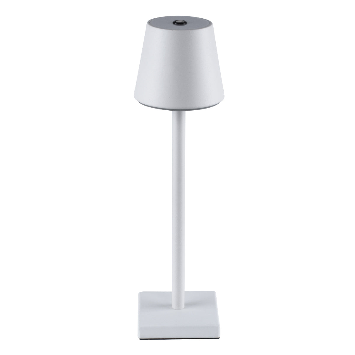 GloboStar® NEGA 60474 Μοντέρνο Επιτραπέζιο Φωτιστικό Πορτατίφ LED 2.2W 154lm 360° DC 5V Επαναφορτιζόμενο με Μπαταρία Li-ion 4000mAh - Διακόπτη Αφής - Θερμό Λευκό 2700K - Dimmable - D10 x H39cm - Λευκό - 2 Years Warranty - ledmania.gr
