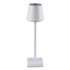 GloboStar® NEGA 60474 Μοντέρνο Επιτραπέζιο Φωτιστικό Πορτατίφ LED 2.2W 154lm 360° DC 5V Επαναφορτιζόμενο με Μπαταρία Li-ion 4000mAh - Διακόπτη Αφής - Θερμό Λευκό 2700K - Dimmable - D10 x H39cm - Λευκό - 2 Years Warranty - ledmania.gr