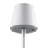 GloboStar® NEGA 60474 Μοντέρνο Επιτραπέζιο Φωτιστικό Πορτατίφ LED 2.2W 154lm 360° DC 5V Επαναφορτιζόμενο με Μπαταρία Li-ion 4000mAh - Διακόπτη Αφής - Θερμό Λευκό 2700K - Dimmable - D10 x H39cm - Λευκό - 2 Years Warranty - ledmania.gr