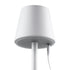 GloboStar® NEGA 60474 Μοντέρνο Επιτραπέζιο Φωτιστικό Πορτατίφ LED 2.2W 154lm 360° DC 5V Επαναφορτιζόμενο με Μπαταρία Li-ion 4000mAh - Διακόπτη Αφής - Θερμό Λευκό 2700K - Dimmable - D10 x H39cm - Λευκό - 2 Years Warranty - ledmania.gr