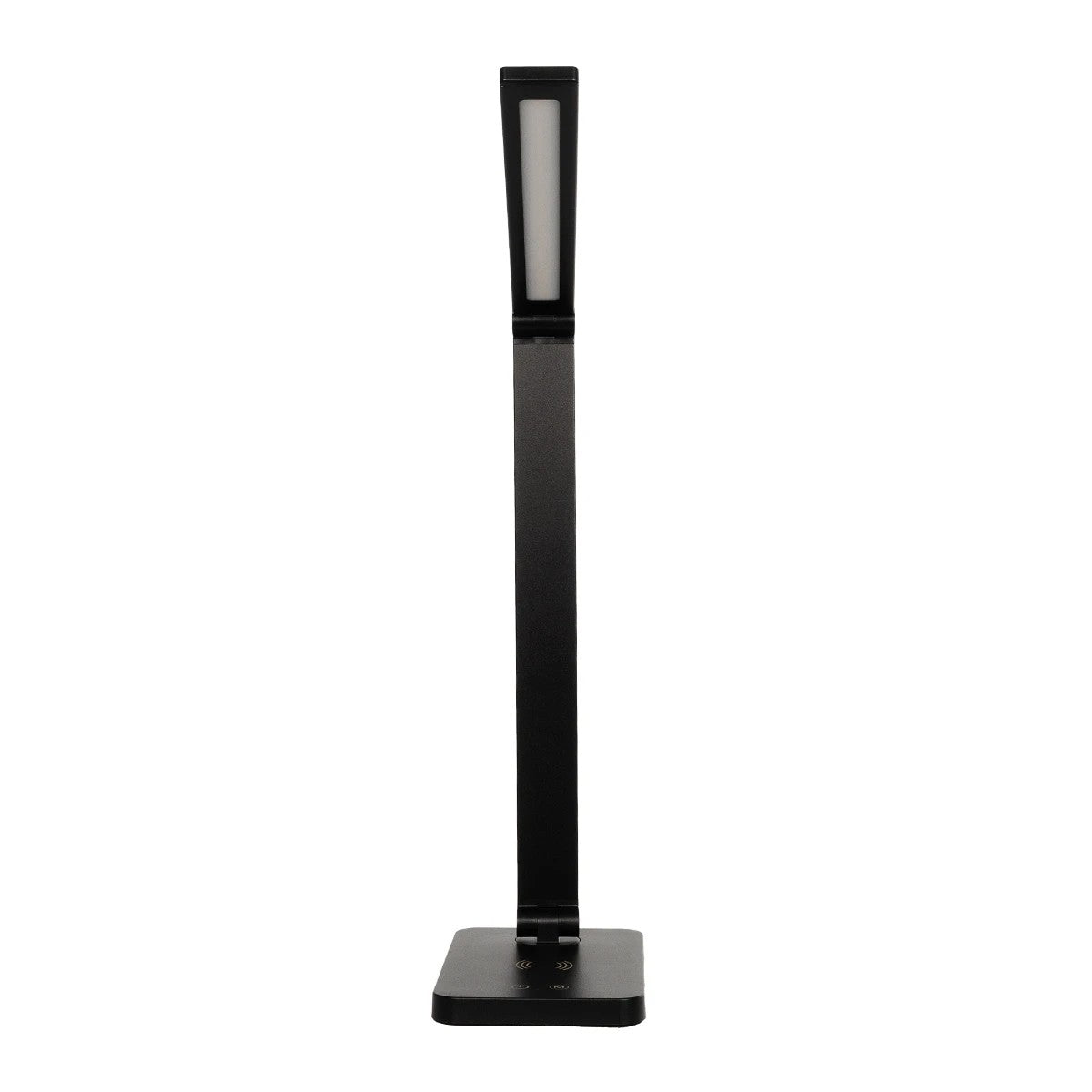 GLOBOSTAR® TEBLA 60482 Μοντέρνο Επιτραπέζιο Φωτιστικό Γραφείου με Ασύρματη Φόρτιση 5W 1A LED 5W 500lm 120° AC 220-240V IP20 Ρυθμιζόμενο Λευκό CCT με Αφή 2700K/4500K/6000K Dimmable - Bridgelux SMD Chip - Μαύρο - Μ11 x Π31 x Υ52cm - 2 Χρόνια Εγγύηση - ledmania.gr