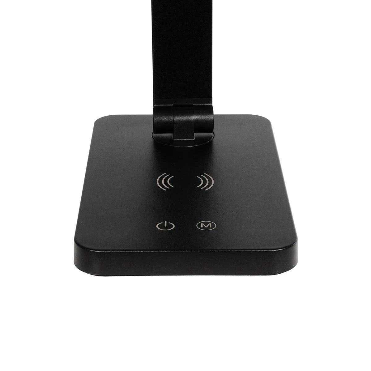 GLOBOSTAR® TEBLA 60482 Μοντέρνο Επιτραπέζιο Φωτιστικό Γραφείου με Ασύρματη Φόρτιση 5W 1A LED 5W 500lm 120° AC 220-240V IP20 Ρυθμιζόμενο Λευκό CCT με Αφή 2700K/4500K/6000K Dimmable - Bridgelux SMD Chip - Μαύρο - Μ11 x Π31 x Υ52cm - 2 Χρόνια Εγγύηση - ledmania.gr