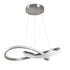 GLOBOSTAR® DEXTER 60498 Μοντέρνο Κρεμαστό Φωτιστικό Οροφής LED 72W 8064lm 300° AC 220-240V IP20 Ρυθμιζόμενο Λευκό CCT με Χειριστήριο από 2700K έως 6000K Dimmable - Lumileds SMD Chip - Νίκελ Βούρτσας - Μ56 x Π56 x Υ14cm - 3 Χρόνια Εγγύηση