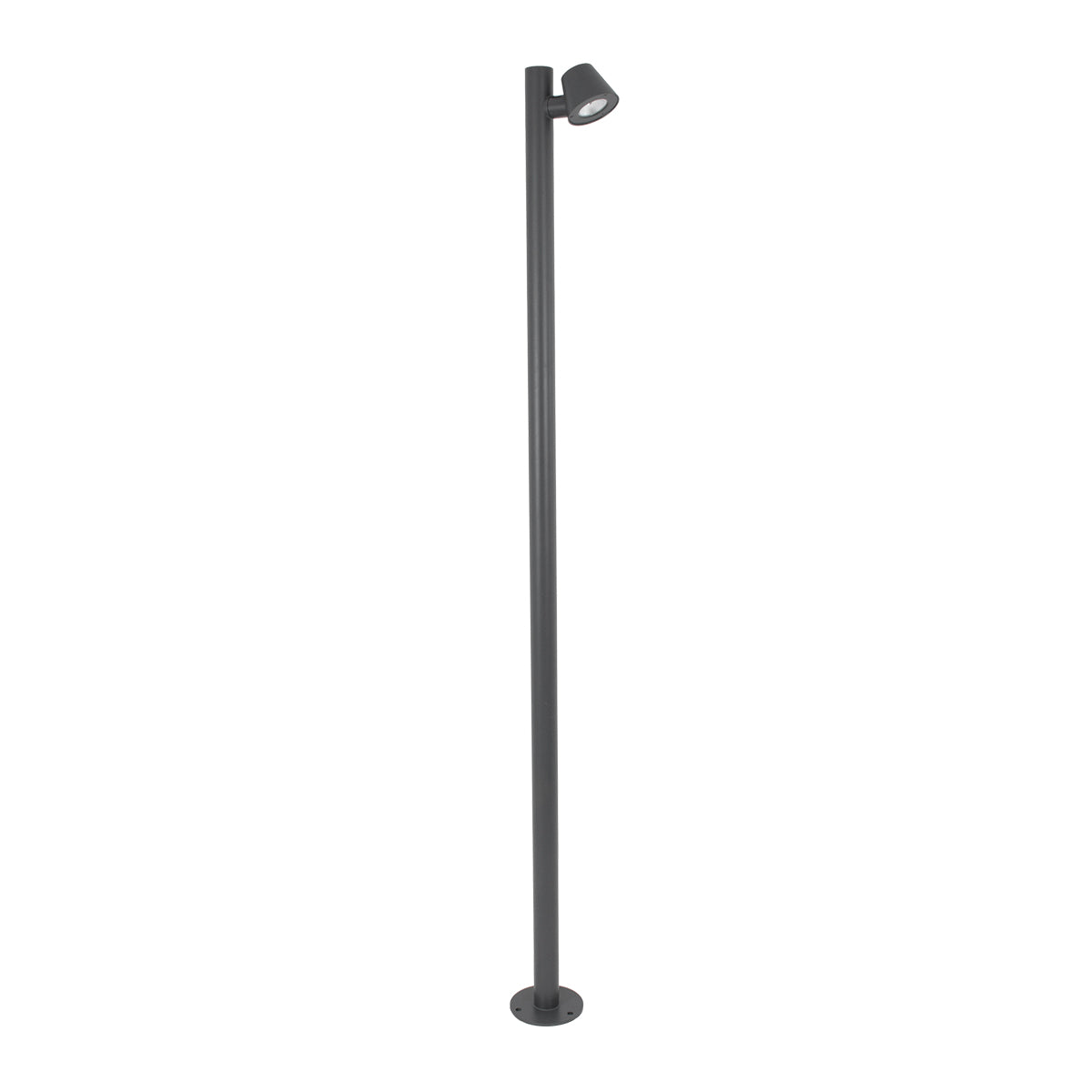 GloboStar® GARDENIA 60510 Φωτιστικό Κήπου - Πάρκου - Πλατείας - Κολωνάκι Αρχιτεκτονικού Φωτισμού Εξωτερικού Χώρου LED 7W 700lm 60° AC220-240V Αδιάβροχο IP65 - Σώμα Αλουμινίου & Tempered Glass - Μ15 x Π18 x Υ180cm - Θερμό Λευκό 2700K - Γκρι Ανθρακί - Br... - ledmania.gr