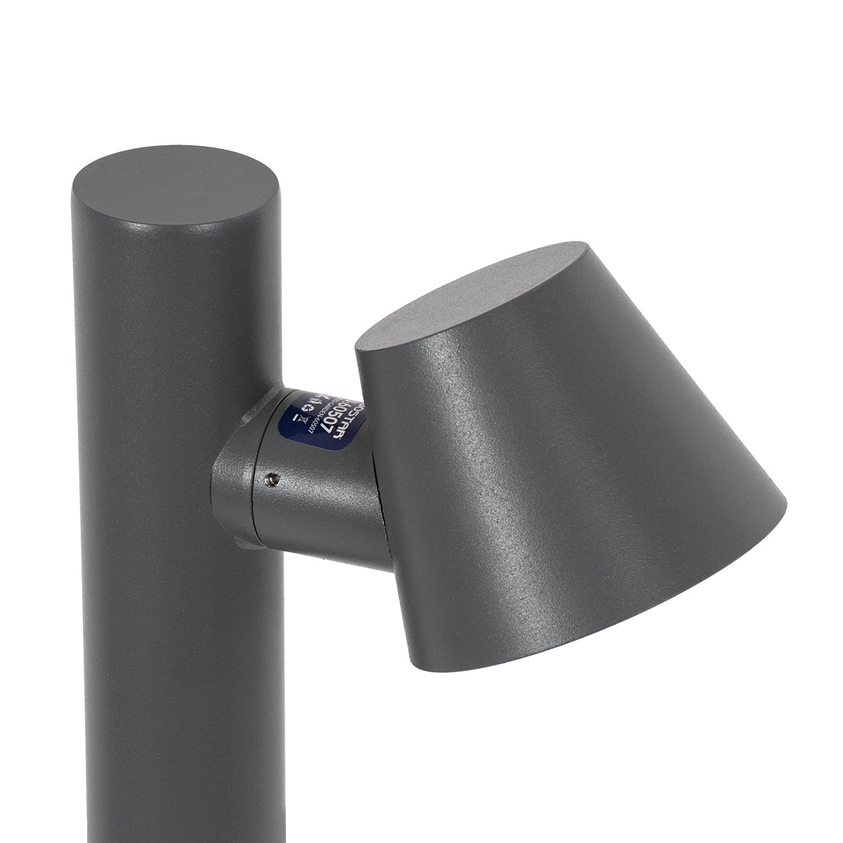 GloboStar® GARDENIA 60510 Φωτιστικό Κήπου - Πάρκου - Πλατείας - Κολωνάκι Αρχιτεκτονικού Φωτισμού Εξωτερικού Χώρου LED 7W 700lm 60° AC220-240V Αδιάβροχο IP65 - Σώμα Αλουμινίου & Tempered Glass - Μ15 x Π18 x Υ180cm - Θερμό Λευκό 2700K - Γκρι Ανθρακί - Br... - ledmania.gr