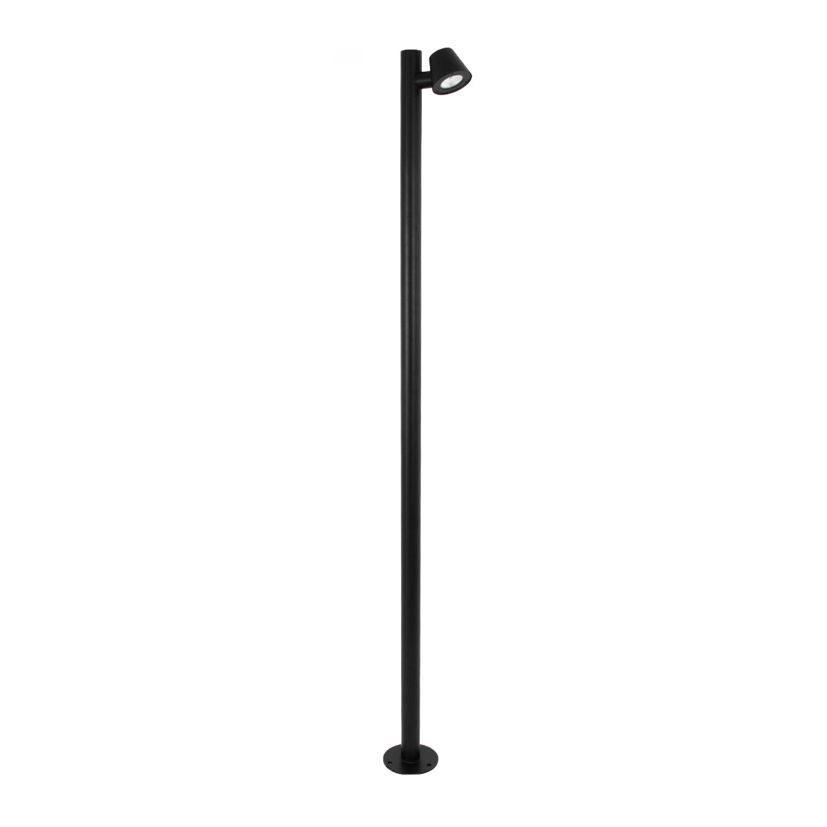 GloboStar® GARDENIA 60511 Φωτιστικό Κήπου - Πάρκου - Πλατείας - Κολωνάκι Αρχιτεκτονικού Φωτισμού Εξωτερικού Χώρου LED 7W 700lm 60° AC220-240V Αδιάβροχο IP65 - Σώμα Αλουμινίου & Tempered Glass - Μ15 x Π18 x Υ180cm - Θερμό Λευκό 2700K - Μαύρο - Bridgelux... - ledmania.gr