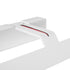 GloboStar® MIRROR 60512 Φωτιστικό Τοίχου - Απλίκα LED 12W 1440lm 120° AC 85-265V IP54 Φυσικό Λευκό 4500K Λευκό Μέταλλο - Μ42 x Π5 x Υ15cm - 2 Xρόνια Εγγύηση - ledmania.gr