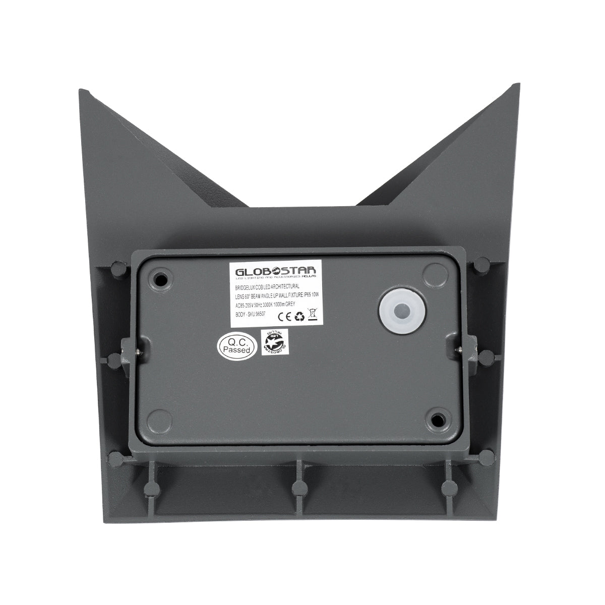 GloboStar® STEALTH 60522 Φωτιστικό Τοίχου - Απλίκα Αρχιτεκτονικού Φωτισμού Εσωτερικού/Εξωτερικού Χώρου Up or Down LED 10W 1100lm 60° AC220-240V Αδιάβροχο IP65 - Σώμα Αλουμινίου & Tempered Glass - Μ17 x Π17 x Υ7.5cm - Φυσικό Λευκό 4500K - Γκρι Ανθρακί -... - ledmania.gr
