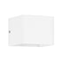 GLOBOSTAR® CIRCOA 60533 Μοντέρνο Φωτιστικό Τοίχου - Απλίκα LED 10W 1000lm 60° AC 220-240V Αδιάβροχο IP44 Θερμό Λευκό 2700K - Bridgelux COB Chip & TÜV SÜD Driver - Λευκό Ματ - Μ10 x Π8 x Υ10cm - 5 Χρόνια Εγγύηση