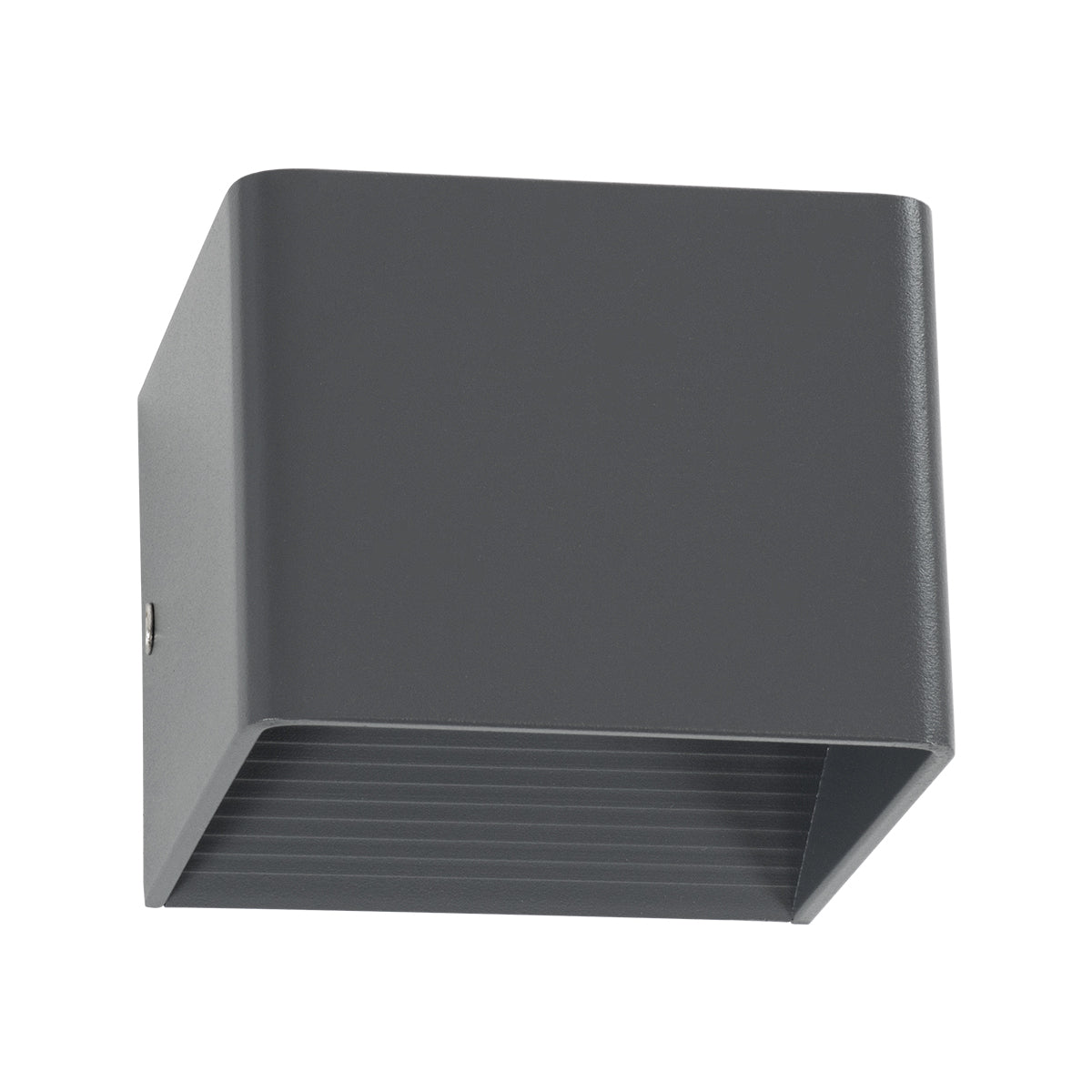 GLOBOSTAR® CIRCOA 60534 Μοντέρνο Φωτιστικό Τοίχου - Απλίκα LED 10W 1000lm 60° AC 220-240V Αδιάβροχο IP44 Θερμό Λευκό 2700K - Bridgelux COB Chip & TÜV SÜD Driver - Γκρι Ανθρακί Ματ - Μ10 x Π8 x Υ10cm - 5 Χρόνια Εγγύηση - ledmania.gr