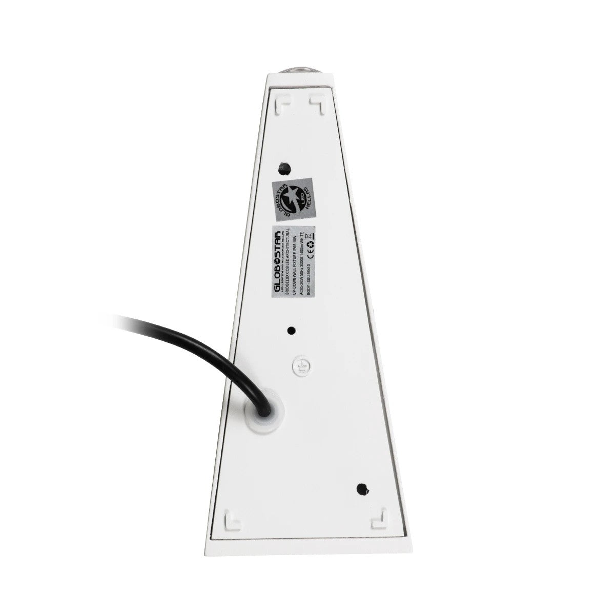 GloboStar® TRIANDE 60554 Φωτιστικό Τοίχου - Απλίκα Αρχιτεκτονικού Φωτισμού Εσωτερικού/Εξωτερικού Χώρου Up & Down LED 10W 1200lm 5° & 60° AC 220-240V IP65 Μ8.5 x Π8.5 x Υ20cm - Φυσικό Λευκό 4500K - Λευκό Αλουμίνιο - Bridgelux Chip - 3 Χρόνια Εγγύηση - ledmania.gr