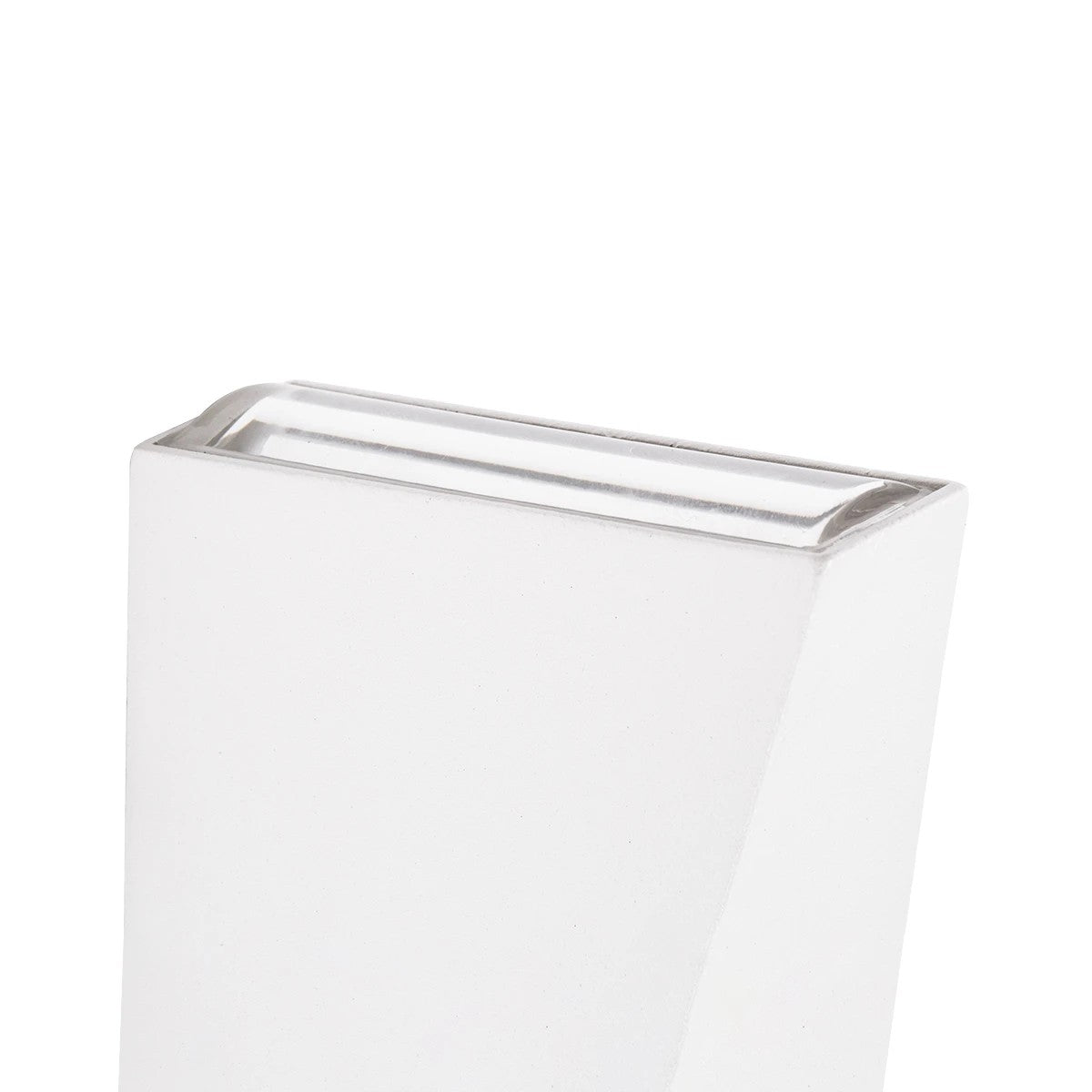 GloboStar® TRIANDE 60554 Φωτιστικό Τοίχου - Απλίκα Αρχιτεκτονικού Φωτισμού Εσωτερικού/Εξωτερικού Χώρου Up & Down LED 10W 1200lm 5° & 60° AC 220-240V IP65 Μ8.5 x Π8.5 x Υ20cm - Φυσικό Λευκό 4500K - Λευκό Αλουμίνιο - Bridgelux Chip - 3 Χρόνια Εγγύηση - ledmania.gr