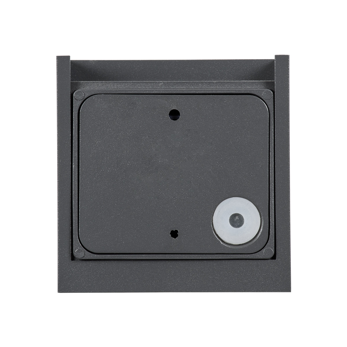 GLOBOSTAR® AXIS-S 60561 Μοντέρνο Φωτιστικό Τοίχου - Απλίκα LED 10W 1150lm 5°/60° AC 220-240V Αδιάβροχο IP65 Θερμό Λευκό 2700K - Bridgelux COB Chip & TÜV SÜD Driver - Γκρι Ανθρακί Ματ - Μ10 x Π10 x Υ10cm - 5 Χρόνια Εγγύηση - ledmania.gr