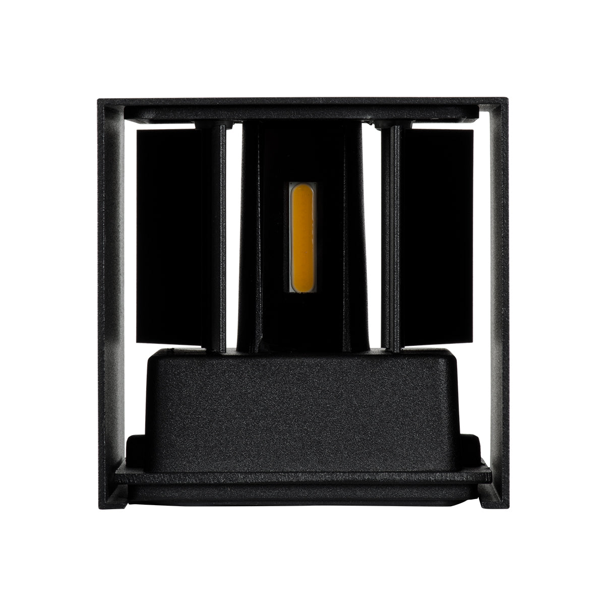 GloboStar® AXIS-S 60565 Φωτιστικό Τοίχου - Απλίκα Αρχιτεκτονικού Φωτισμού Εσωτερικού/Εξωτερικού Χώρου Up & Down LED 10W 1200lm 10 έως 60° AC 220-240V Αδιάβροχο IP65 Μ10 x Π10 x Υ10cm - Φυσικό Λευκό 4500K - Μαύρο - Bridgelux Chip - 3 Years Warranty - ledmania.gr