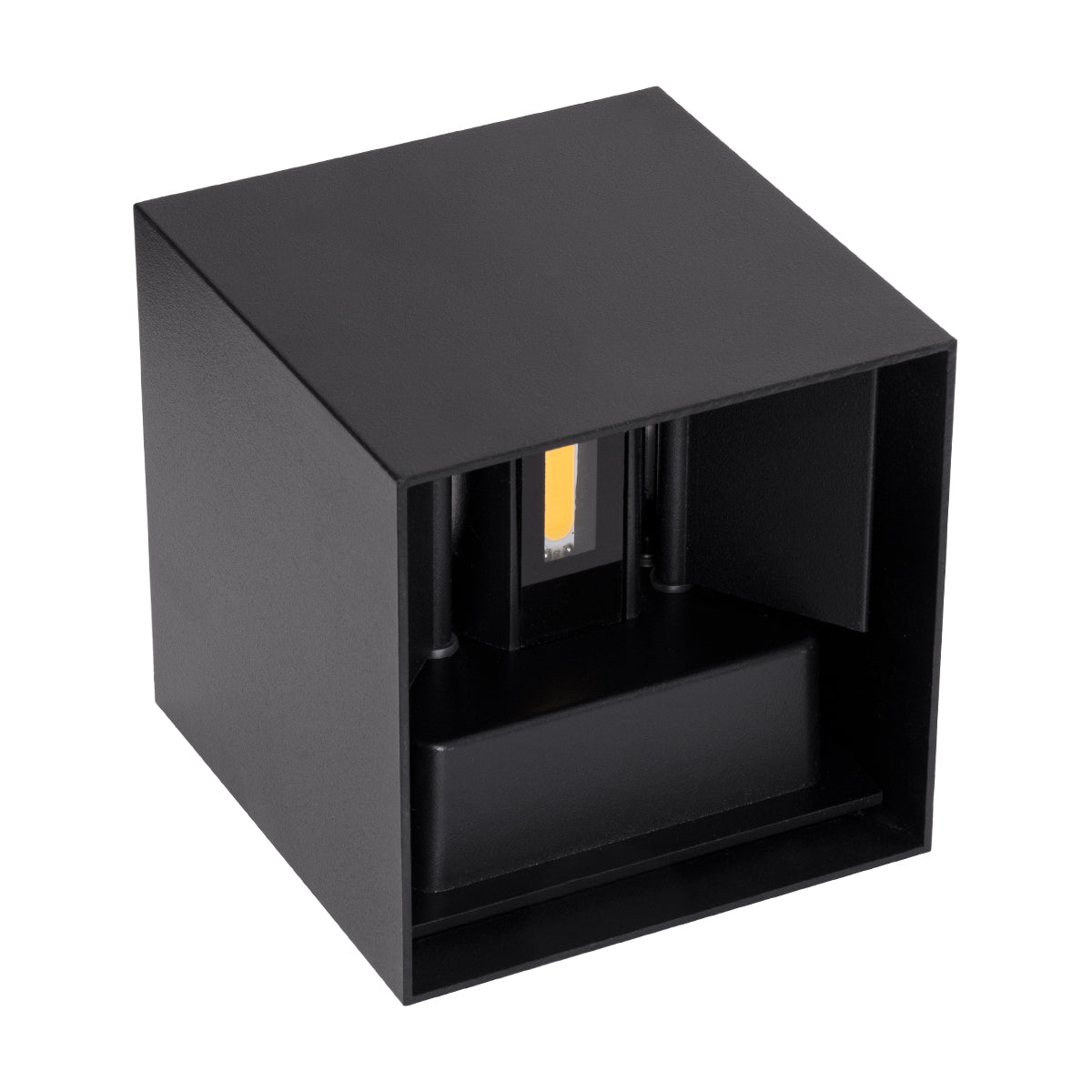 GloboStar® AXIS-S 60565 Φωτιστικό Τοίχου - Απλίκα Αρχιτεκτονικού Φωτισμού Εσωτερικού/Εξωτερικού Χώρου Up & Down LED 10W 1200lm 10 έως 60° AC 220-240V Αδιάβροχο IP65 Μ10 x Π10 x Υ10cm - Φυσικό Λευκό 4500K - Μαύρο - Bridgelux Chip - 3 Years Warranty - ledmania.gr